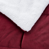 Warm Teddy Bear Sherpa Fleece Reversible Quilt