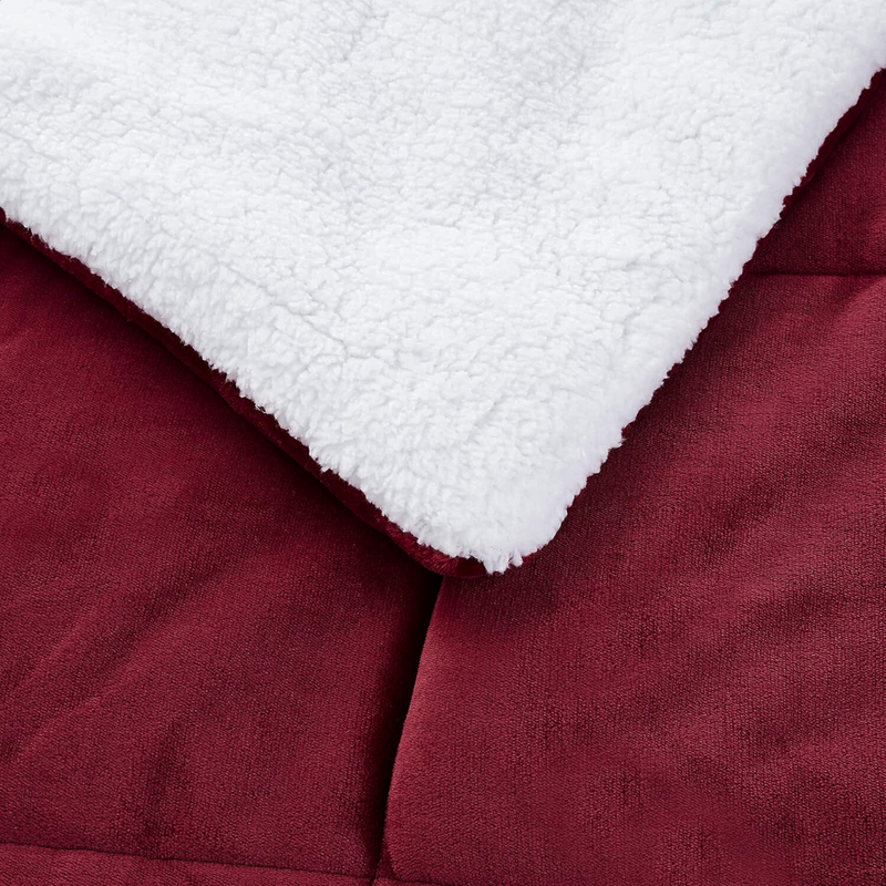 Warm Teddy Bear Sherpa Fleece Reversible Quilt